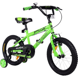 Дитяче велосипед Actionbikes Zombie 12/16/20 дюймів - V-Brake гальма, захистники, для дітей 2-9 років, для дівчаток та хлопчиків