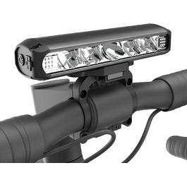 Фара велосипедна Milool 2600 люменів USB-C, 5 LED, 3 режими, алюміній, чорна