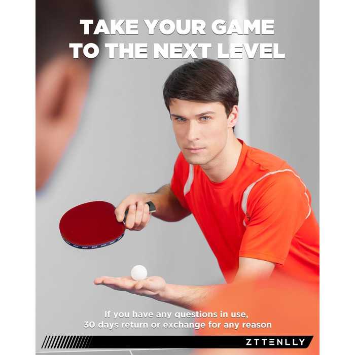 Набір ракетки для настільного тенісу, карбонова технологія, 7 шарів, для професіоналів, швидкість/контроль/баланс, гума 2 мм, чохол