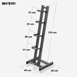 Медичний м'яч GORILLA SPORTS® - окремо/набір, 1-10 кг, з неслизькою поверхнею, гумовий, вибір кольору. Slam Ball, вантажний м'яч, тренувальний м'яч, слямбол (набір 15 кг з підставкою - багато кольорів)
