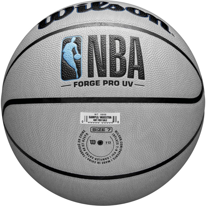 Баскетбольний м’яч Wilson NBA Forge Pro 7 розмір, сірий, для вулиці та залу