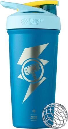Шейкер Blender Bottle Marvel Strada, ізольована пляшка з нержавіючої сталі з вінчиком, 680 мл, Thorhammer