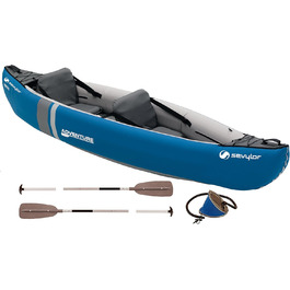 Надувний каяк Sevylor Adventure Kit для 2 осіб, з двома веслами і насосом, 314x88 см