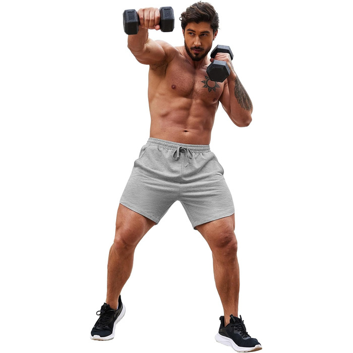 Чоловічі спортивні шорти Coofandy (2 шт.) - бордовий/чорний, XXL