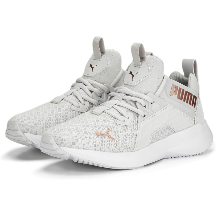 Жіночі кросівки Puma Softride Enzo Nxt для бігу та повсякденного носіння, 39 EU, сірий, рожеве золото, металік