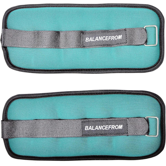 Набір манжетів BalanceFrom GoFit для ніг, рук, щиколоток та зап'ясть, регульовані, зелені