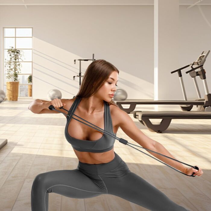 Еластичні стрічки для фітнесу Workout Widerstandsbänder + Ремінь для підтягувань. Набір для тренувань вдома, спортзал, йога. Міцні, регульовані.