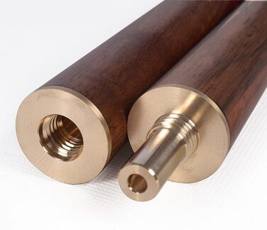 CUESOUL 57' Ручний снукерний кий з 3/4 суглобом та міні-подовжувачем для наконечника, в алюмінієвому кобурі Karella D302