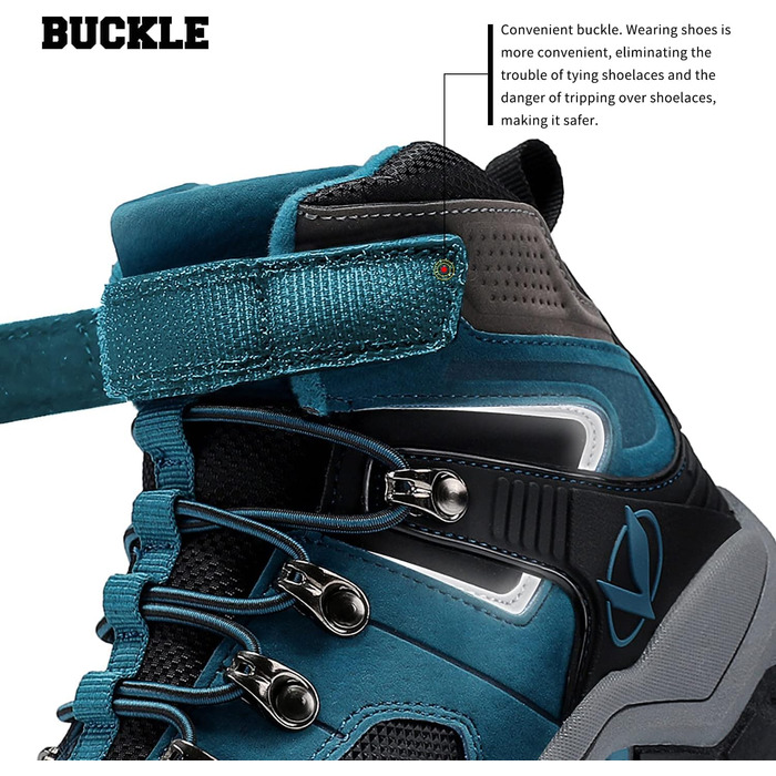 Дитячі зимові черевики Elaphurus: теплі, зручні, для прогулянок та трекінгу (36 EU, сапфір-блакитний)