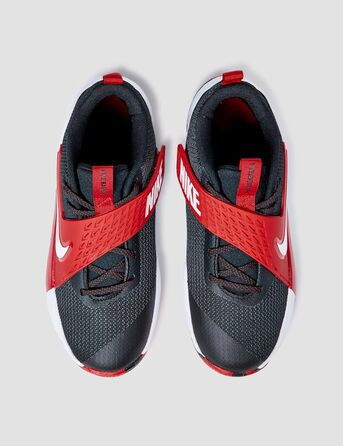 Кросівки баскетбольні Nike Team Hustle D 12 для дітей та дорослих, чорно-білі, червоні, 39 EU