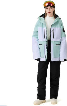 Костюм для сноубордингу та лижного спорту HOTIAN Daen (M, 167 GR+GR) - комплект куртка та штани, водонепроникний, вітронепроникний