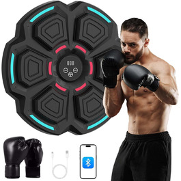Музична боксерська машина TECKZOON Bluetooth, електронна, з підключенням Bluetooth, для тренувань, настінна ціль