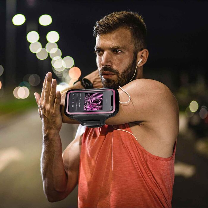 Спортивне арм-браслет OneFlow для бігу та фітнесу Samsung Galaxy A37 5G, блакитний