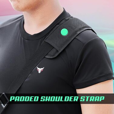 Mytra Fusion спортивна сумка для тренувань з регульованим плечовим ременем, для чоловіків і жінок, дорожня, спортивна, чорна/зелена