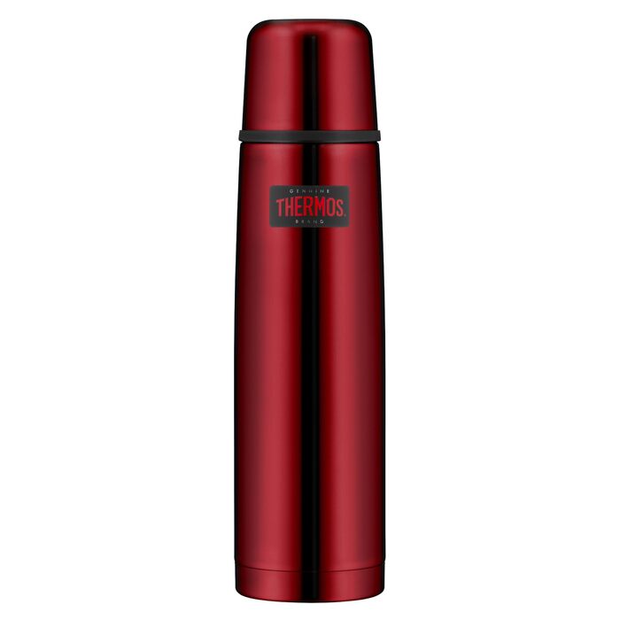 Термос Thermos Light & Compact з нержавіючої сталі, 1.0 л, червоний (Cranberry Red Polished)