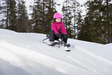 Санки STIGA Snowracer Iconic для дітей від 5 років, сталевий каркас, гальмо, трос, до 80 кг, зимові, сірі/чорні