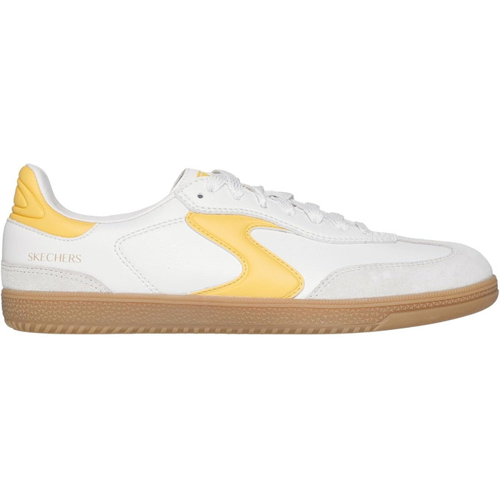 Кросівки жіночі Skechers Hotshot Kickoff White/Yellow 38.5 EU зі штучної шкіри