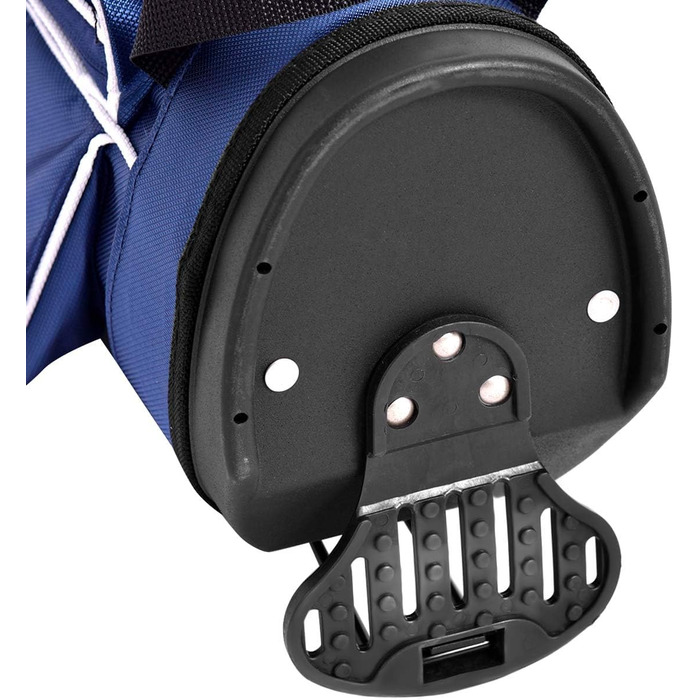 Сумка для гольфу COSTWAY з підставкою, водонепроникною накидкой та 4 відділеннями, легка переносна сумка з кишенею для олівців та регульованим ременем, для жінок та чоловіків (блакитна)