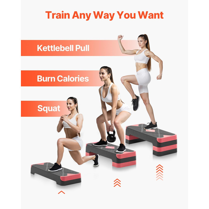 Платформа для аеробіки VEVOR червона