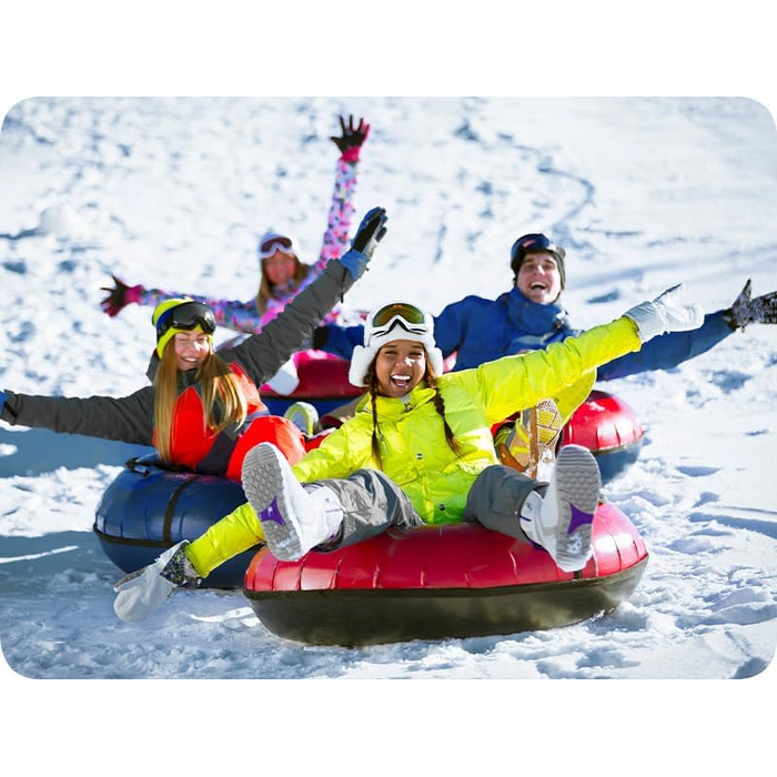 Надувний санки-пончик Meteor для дорослих та дітей. Зимові розваги на снігу