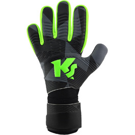 Воротарські рукавички KEEPERsport Varan8 Zone NC без захисту пальців, футбольні унісекс рукавички, 3 мм Black Claw, нова застібка, розміри 4-11