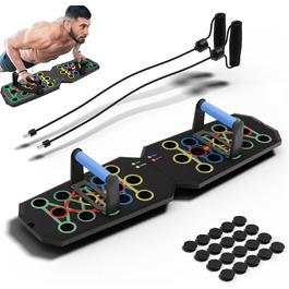 Дошка для віджимань Push Up Board - мультифункціональна дошка для ефективних тренувань м'язів вдома та в залі - аксесуар для спорту, фітнесу, чоловічий фітнес-борд, набір для домашніх тренувань