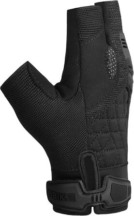 Велосипедні рукавички INBIKE Habfinger: літні, дихаючі, з TPR накладками на пальці та EVA підкладкою, антиковзкі, MTB, чоловічі/жіночі, MH020, чорний/зелений (S, чорний/помаранчевий)