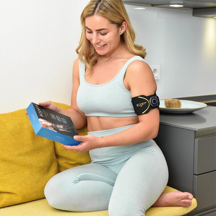 Bodify® 2в1 EMS тренажер для рук і ніг Pro – електростимулятор м'язів рук і ніг, для зміцнення та нарощування м'язів, універсальний м'язовий тренажер для чоловіків і жінок, оригінал