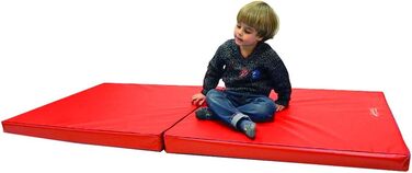 Складний гімнастичний мат Grevinga Fun 200x100x8 см RG35 червоно-синій