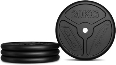 Набір гантельних дисків Marbo Sport Slim Guss, 2×25 кг, чавун, отвір 30/31 мм, для штанги та гантелей, вироблено в ЄС