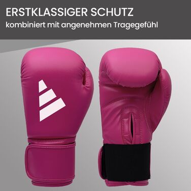 Боксерські рукавички Adidas Speed 50 для дорослих, 10 oz, Маджента/Білий