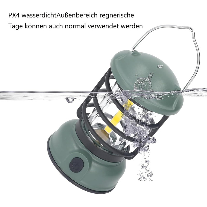 LED кемпінговий ліхтар, висвітлення для кемпінгу, водонепроникний IPX4, регулювання яскравості, 3 режими, для кемпінгу, саду, походів, надзвичайних ситуацій (L803SR)