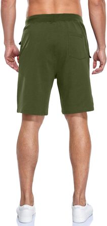 Шорти чоловічі спортивні Baumwolle (2 шт.) чорний/світло-сірий (S, хакі)