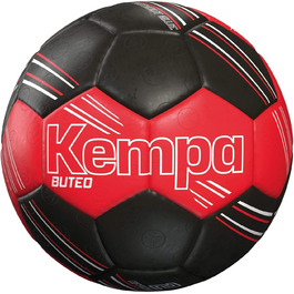 Футбольний м'яч Kempa Buteo 2, червоно-чорний