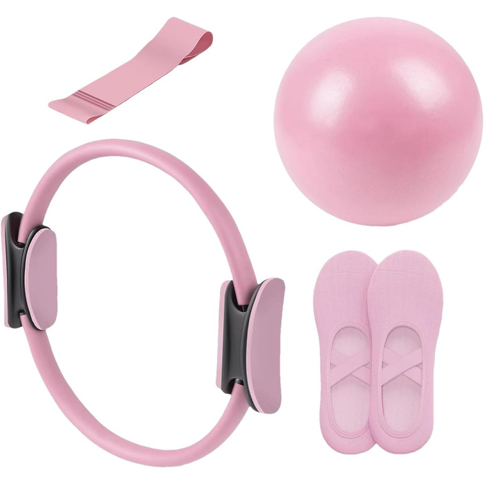 Набір для пілатесу: кільце, м'яч для розтяжки та відновлення, фітнес-обладнання
