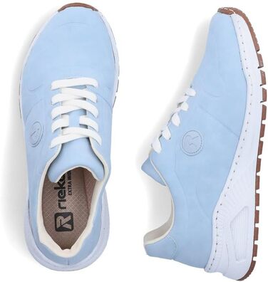 Кросівки жіночі Rieker M4903 Skater, блакитні, широка колодка 37 EU, устілка знімна