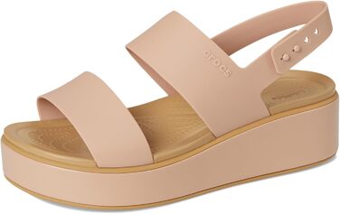Чобочки Crocs Brooklyn Low Wedge для жінок (41/42 EU, Рожево-карамельний)