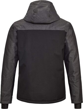 Killtec чоловіча куртка для катання на лижах Tirano Mn, функціональна куртка з відстібаною капюшоном та снігозахистом, 3XL, чорний