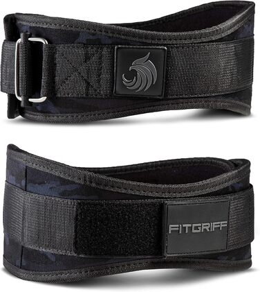 Пояс для важкої атлетики FITGRIFF V2, камуфляж, XS – для жінок і чоловіків, бодібілдинг, кросфіт, тренувальний пояс