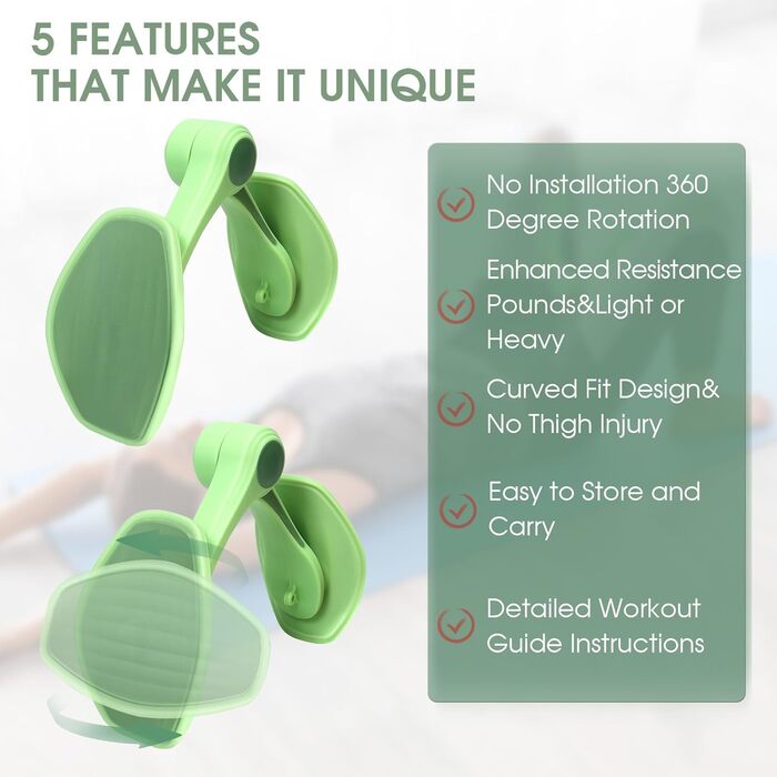 Тренування м'язів тазового дна та внутрішньої поверхні стегна - Thigh Master, Kegel Exerciser