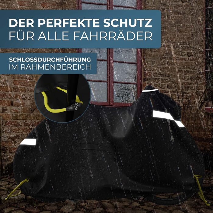Водонепроникний чохол для велосипеда Xcelenze з відбивачами, міцний та з UV-захистом (XXL, для 2 велосипедів)