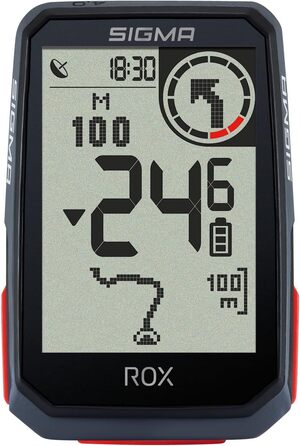 Велокомп'ютер SIGMA SPORT ROX 4.0 Чорний, бездротовий, GPS-навігація, висотомір, тримач у комплекті