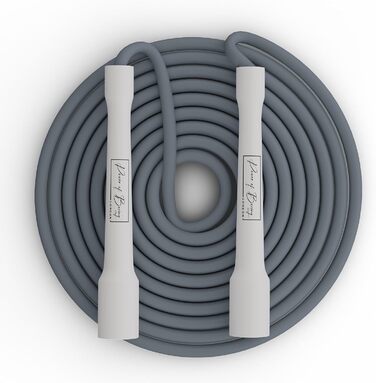 Скакалка POWER OF BOXING: для фітнесу, кардіо, спалювання жиру, боксу, MMA та кросфіту. Довговічний та легкий, сірий