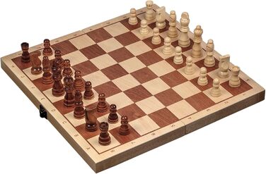 Шахи Philos 2609, дерев'яна шахова касета, розмір поля 42 мм, висота короля 76 мм