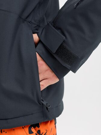 Куртка чоловіча JACK & JONES Shell-Jacke SKI AW25 чорна (S) - гірськолижна, водонепроникна