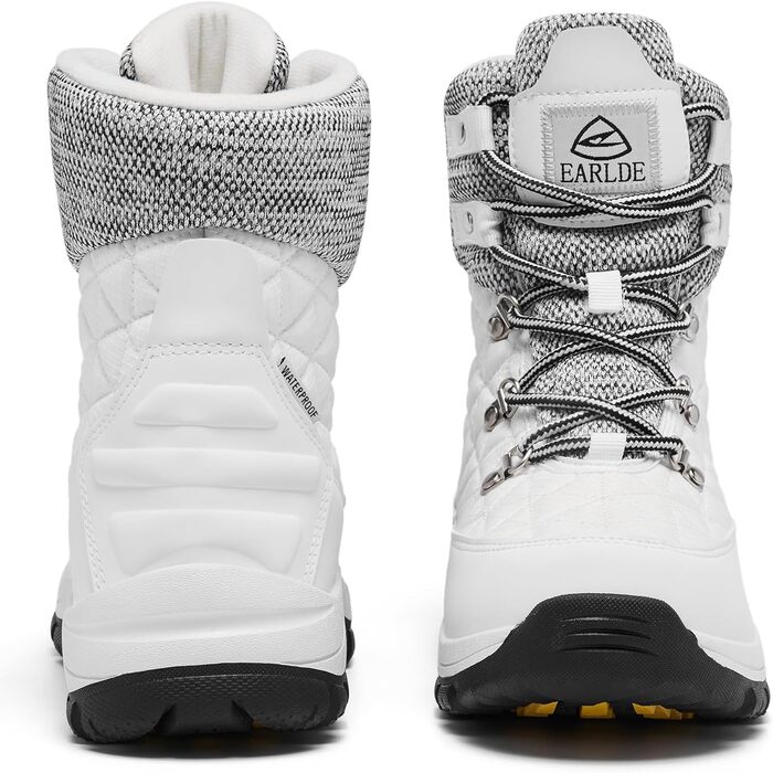Зимові черевики EARLDE для жінок, водонепроникні, утеплені, антиковзкі, для активного відпочинку, розмір 40 EU, білі