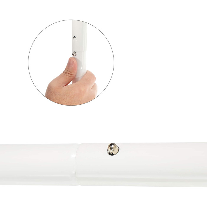 Ворота для футболу SONGMICS з сіткою, швидкий монтаж, для саду, двору, парку, пляжу, сталеві труби, сітка PE (76 x 215 x 150 см, Білий)