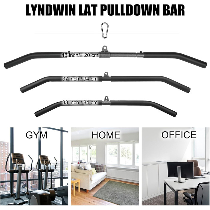 Турнік Lyndwin 48'' для підтягувань, біцепса, кросфіту, бодібілдингу, домашній тренажер, фітнес, силові вправи
