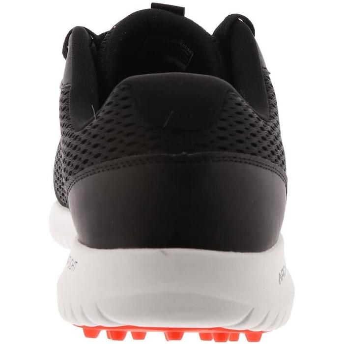 Чоловічі гольф-туфлі Skechers Elite 5 Range Relaxed Fit, водонепроникні, без шипів (40 EU, чорний/червоний)