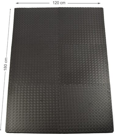 Набір захисних матів Apollo 6 шт., 60x60x1,2 см, протиковзкі EVA килимки для фітнесу, підлогові ізоляційні пазли для спорту, йоги, тренувань